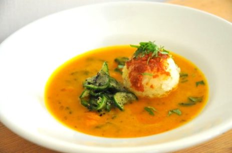 お料理教室@fog8月。カボチャのスパイシースープ＋焼おにぎり photo by 石黒さん