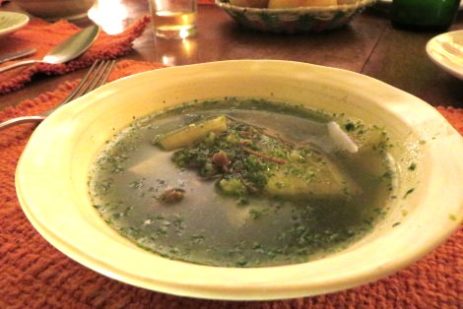香草スープ201406　久しぶりに、ちゃんと香草スープを作りました。新たな可能性も見えてきました！ photo by 薫さん
